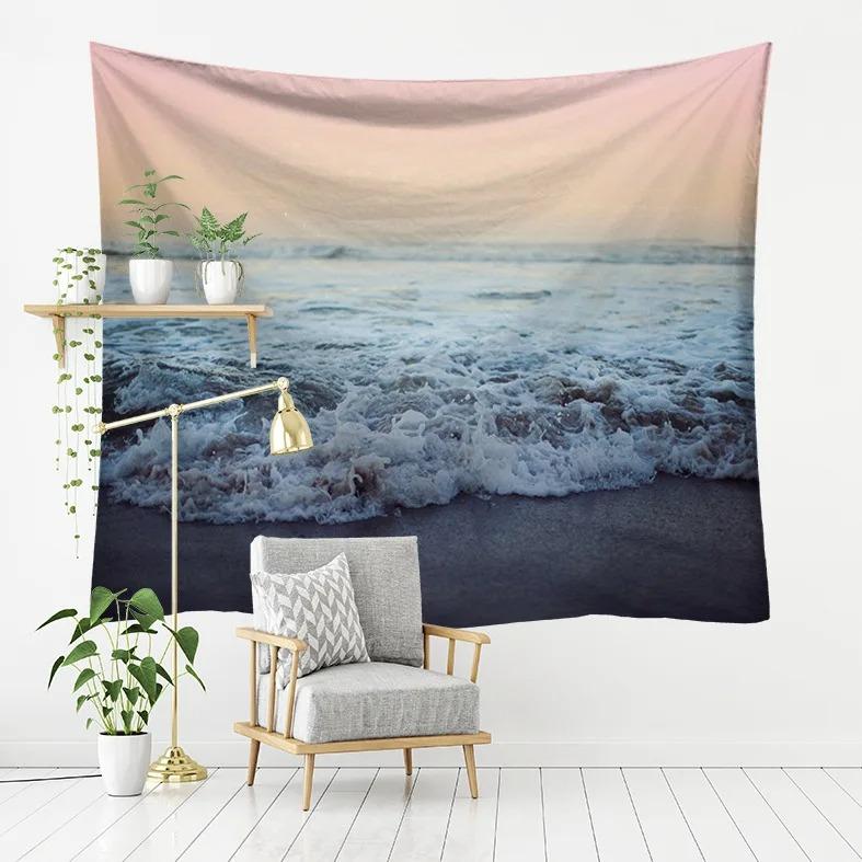 Отпуск с видом на море узор спальня гостиная гобелен украшение стены дома гобелен