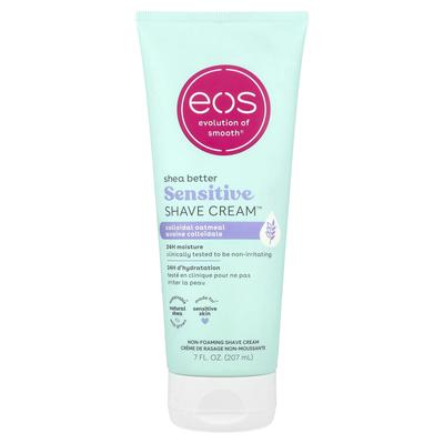 EOS, Shea Better™, крем для чувствительной кожи Sensitive Shave Cream™, коллоидная овсянка, 7 жидких унций (207 мл)
