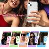 For iPhone 14 Plus Case Compatible with MagSafe Candy Color Anti Drop TPU+PET Back Cover