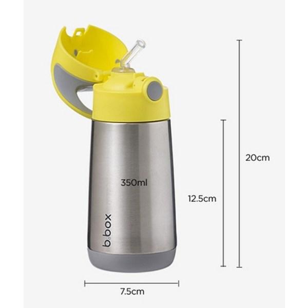 Чашка-соломка Bibox из нержавеющей стали 350 мл, цвет индиго, 1 шт.