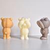 3D Eyecover Bear Shape Candle Silicone Mold for DIY Hand-made Candle Ornaments Mould Handicrafts Making Tool Baking Mold