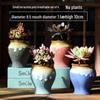 Succulent Ceramic Stump Pot: Retro Terracotta, Breathable & Water-Absorbing, Creative Small Flower Planter
