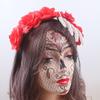 Взрослые Дети Гот Скелет Роза Форма Повязка на Голову Сочетание Цветов Обруч для Волос Прямой Эфир Рождественская Вечеринка Головной Убор
