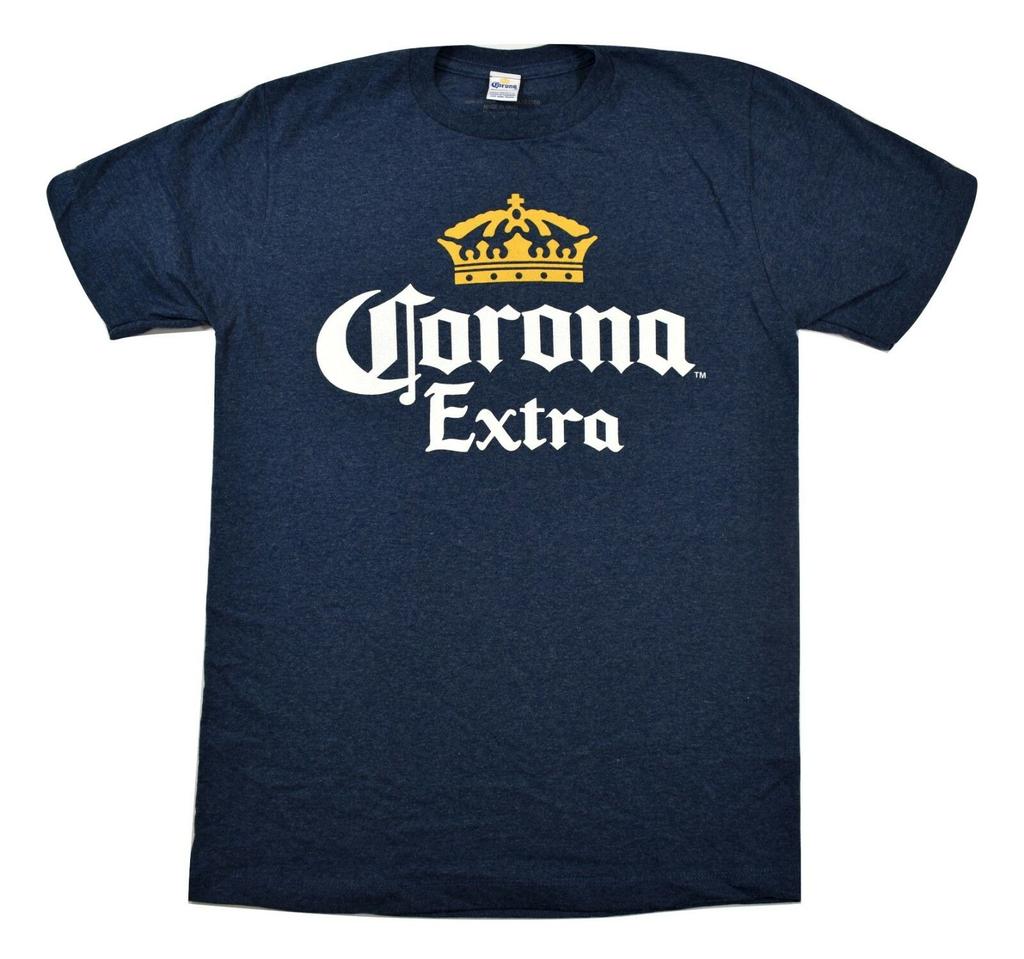 Унисекс рубашка Хлопок Оверсайз Большой размер Corona Extra с Короной