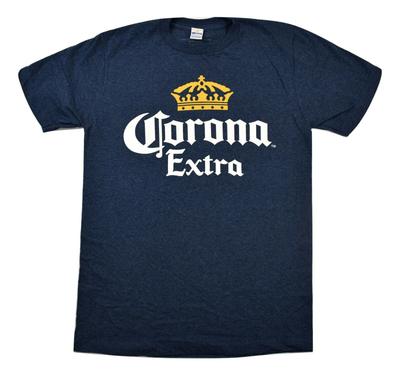 Унисекс рубашка Хлопок Оверсайз Большой размер Corona Extra с Короной