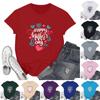 Women's Fashionable Casual Mother's Day Graphic Text Print T-Shirt Round Neck Pullover Short Sleeve Top