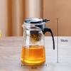 Teapot With Infuser Thickened Glass Heated Resistant Tea Pot One-Button Filtering Tea Separation Kettle Tea Coffee Maker