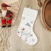 Wool Christmas Stockings 19-inch Fox White Soft Cuffs, Suitable for Family Holiday Christmas Party Decorations