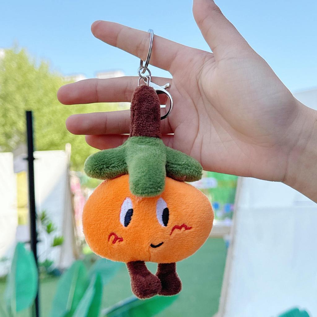 Плюшевый кулон Хурма Жуи: Креативный мультяшный брелок с фруктами и аксессуар для сумки