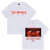 Unisexs And Womens Retro Hiphop Oversized Cotton Tshirt Fan Street Wear The Weeknd Ariana Orade New Album Pattern Tshirt
