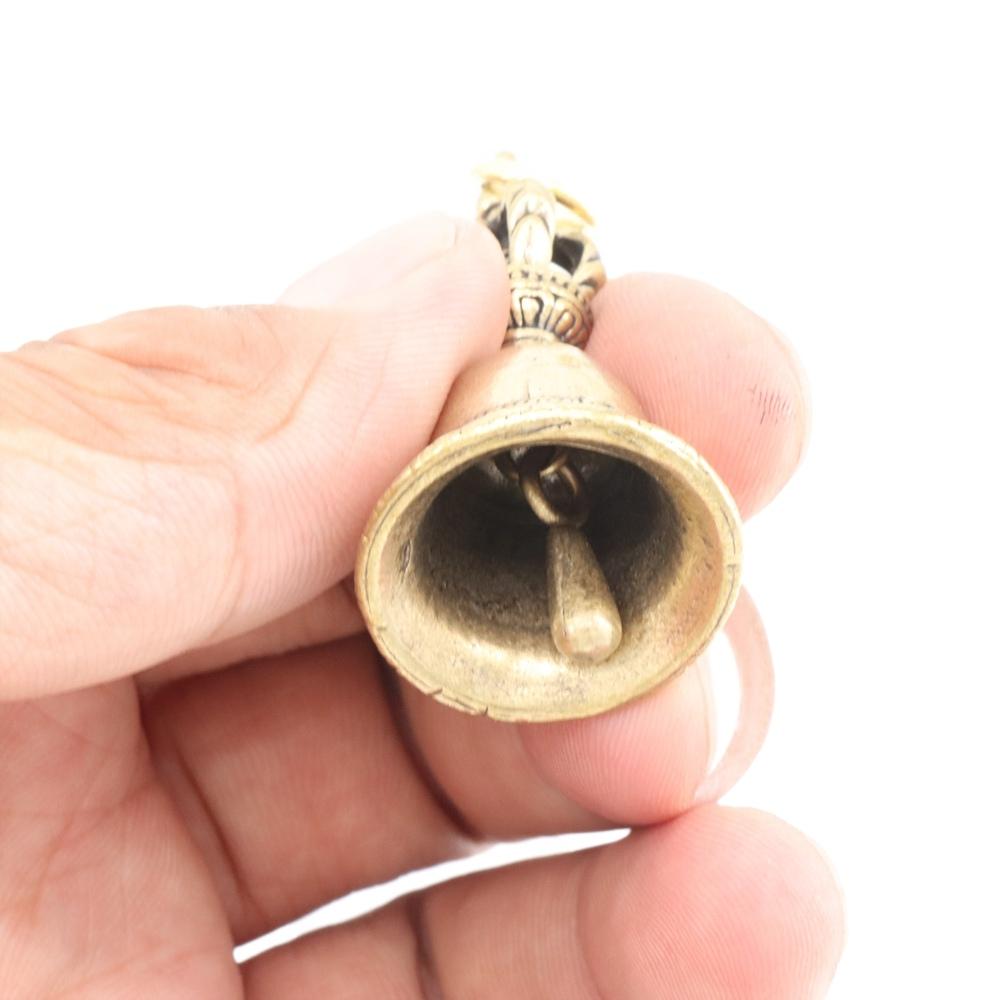 Изящное ретро домашний декор поделка тибетская бронза литье под давлением ветряной колокольчик автомобильный кулон латунный колокольчик колокольчик усмирения демонов