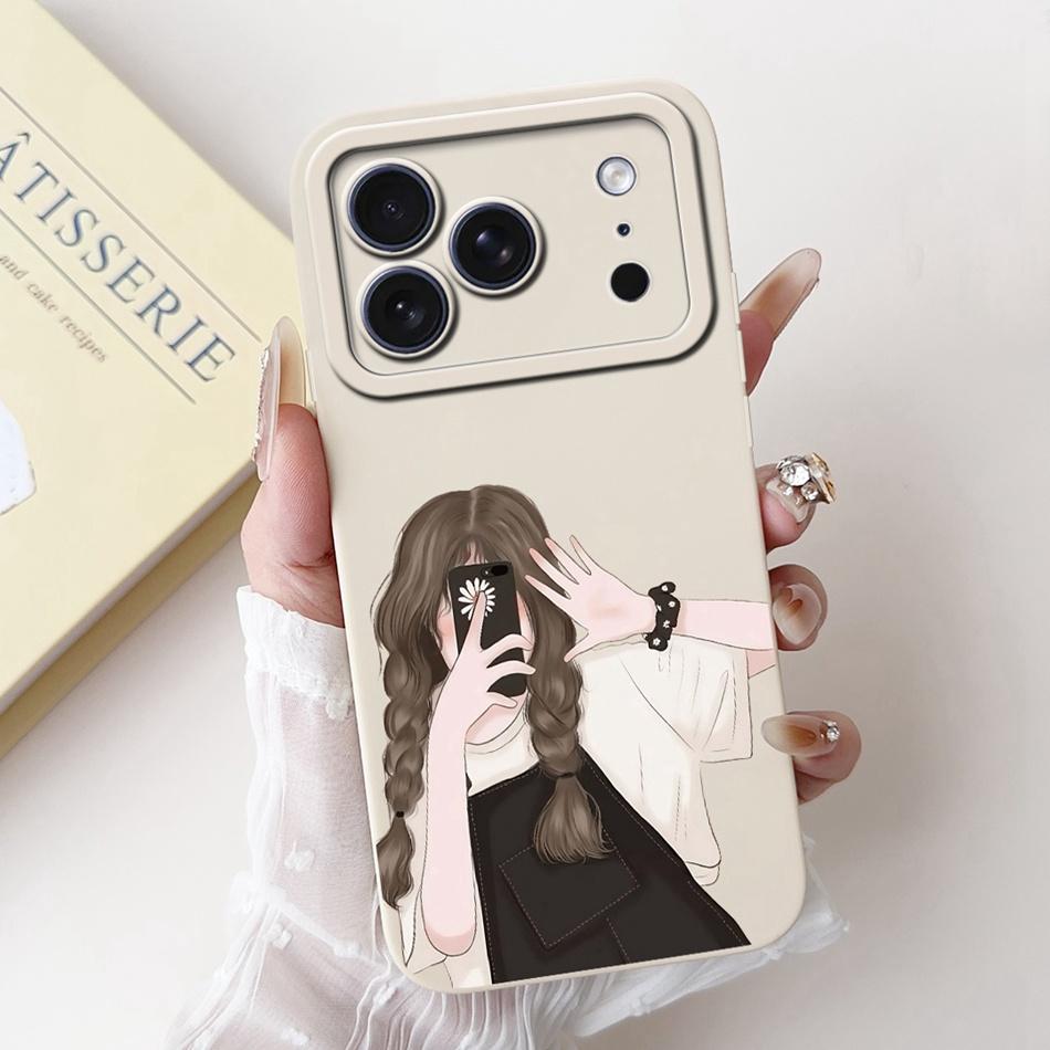 For iPhone 17 Pro Max 17Pro Cute Rabbit Cat Cartoon Phone Case For iPhone17 Pro 17ProMax Shockproof Soft Silicone Cases