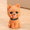 Four Color Puppy Resin Creative Simulation Cartoon Decoration