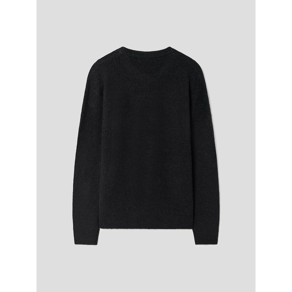 8SECONDS Alpaca Wool Blend Round Knit Black
