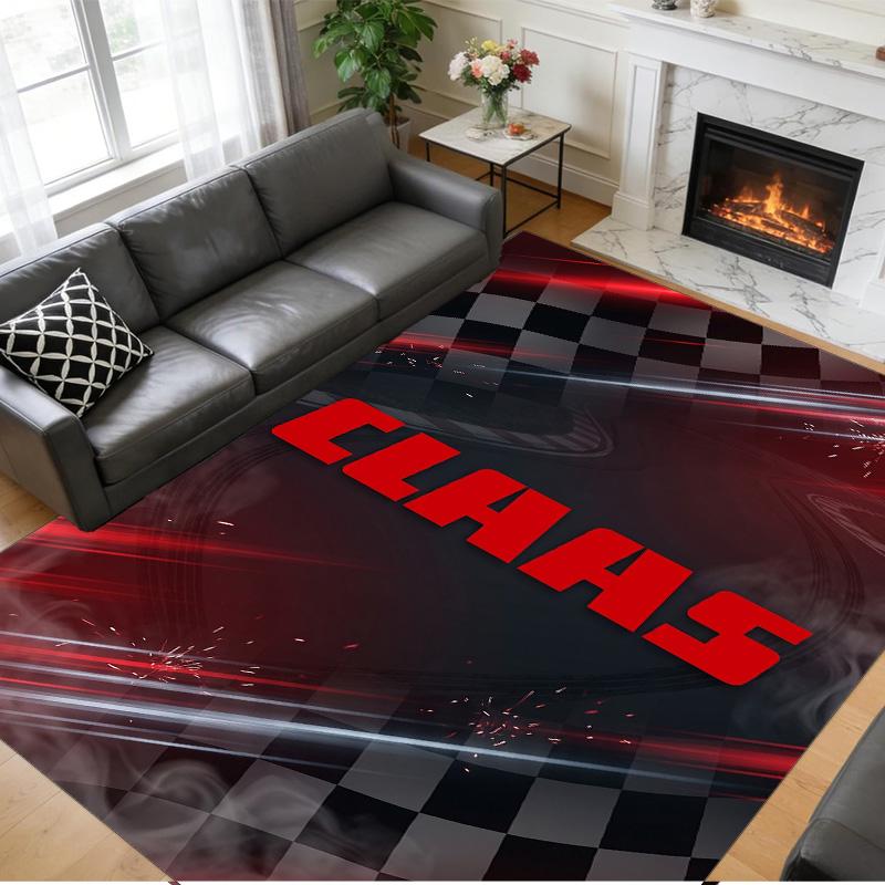 CLAAS Print Crystal Velvet Plush Rug Wear?Resistant Anti?Slip Floor Mat For Indoor Household Decoration
