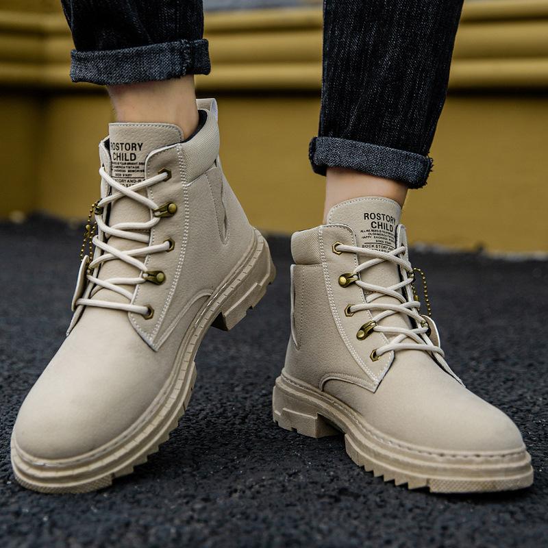 Мужские короткие ботинки осень и зима мода удобные ботинки Martin мужская обувь рабочие ботинки