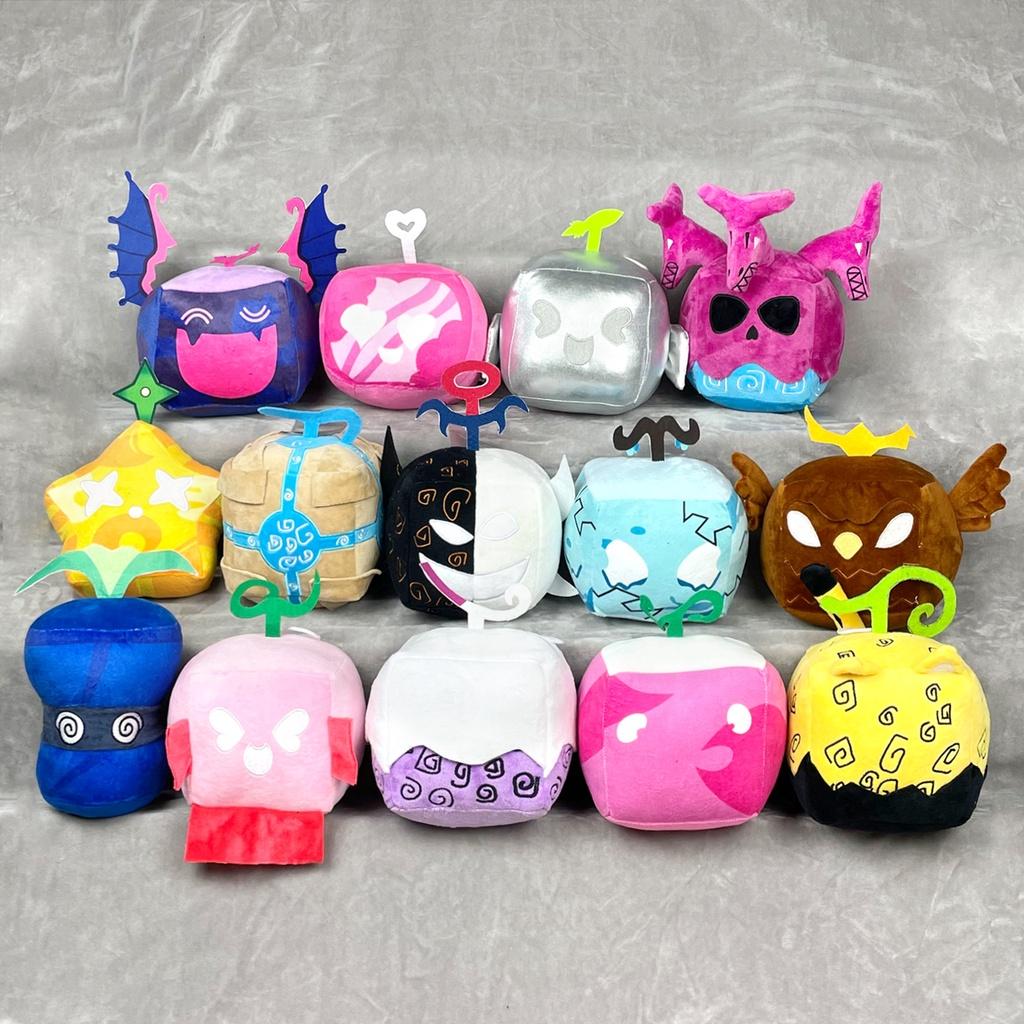 Cute Blox Fruits Plush Leopard Print Box High-quality Material
