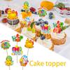 12 Pack Easter Card Picks Cake Topper Easter Bunny Card Picks Happy Birthday Cake Picks Happy Easter Baby Shower Birthday Bunny Easter Cake Topper