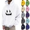 Unisex Casual Fashion Top With Drawstring Hoodie And Printed Sweatshirt