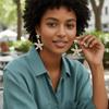 Drop Style Starfish Dangle Earrings Elegant Pendant Earrings Fashion Earrings  Women Wear