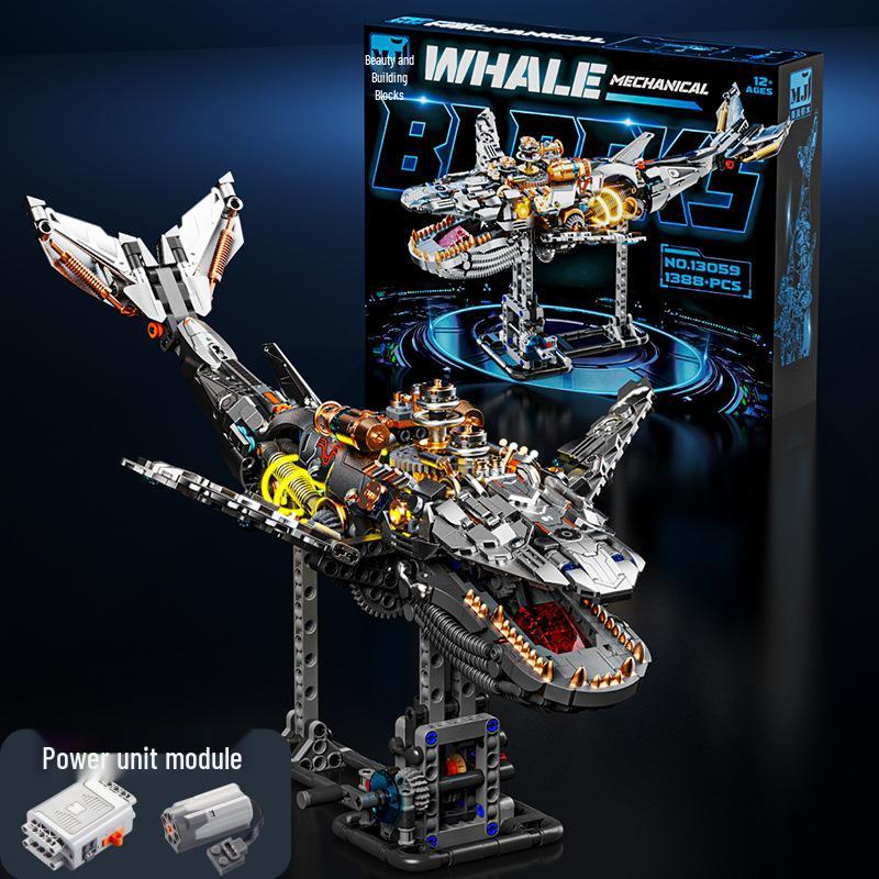 Совместимые с Lego кирпичики для трансграничной торговли: Механическая модель кита для сборки - Конструктор для мальчиков