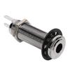 Guitar Threaded Jack Replacement Brass Straight Output Endpin for Electric Guitar Bass Silver