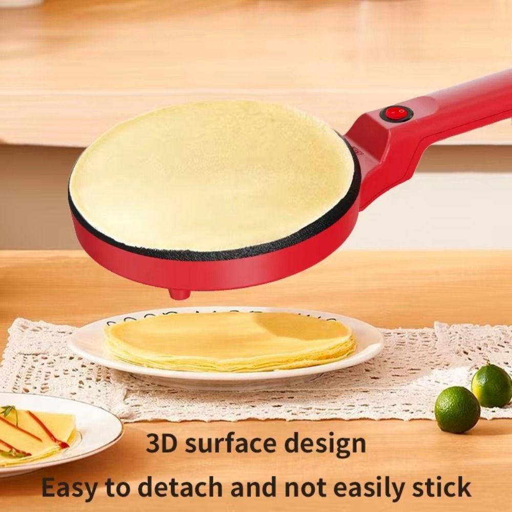 Ergonomic Grip Crepe Maker Simple Operation Pancake Maker Easy To Use Crepe Pan Home Use