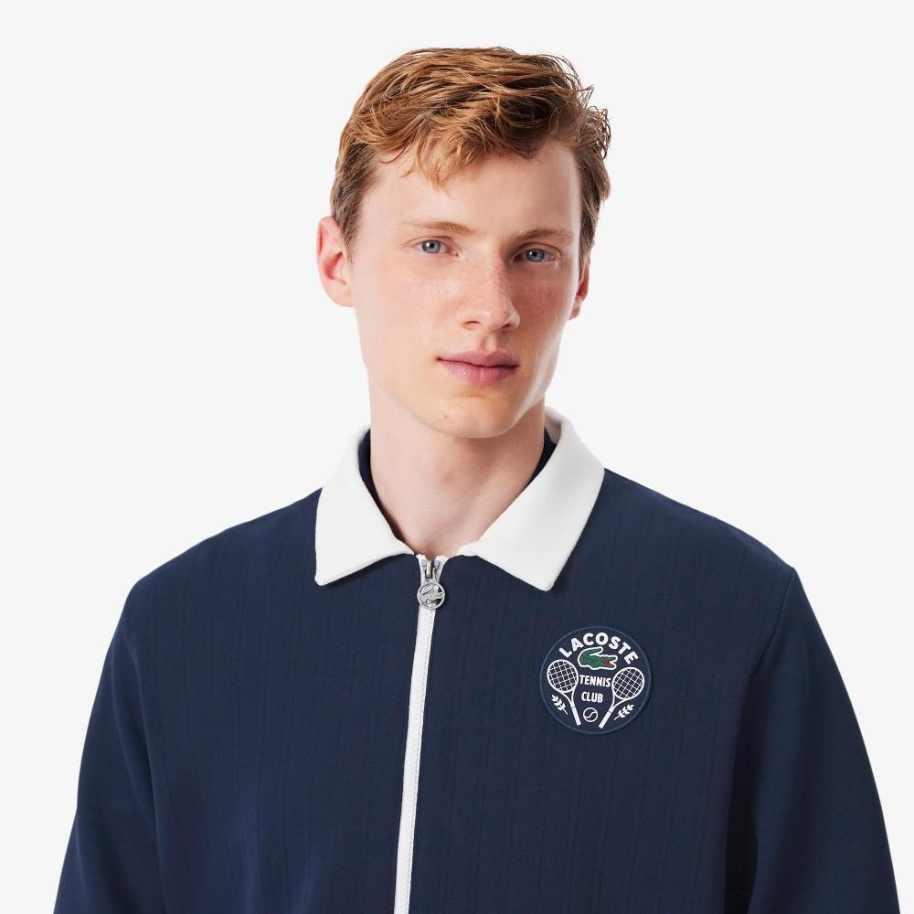 Lacoste Мужская толстовка на молнии с принтом Tennis Heritage SH8941-55N525