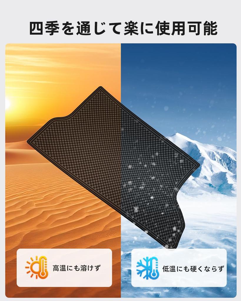 LANGBEAN Резиновые коврики для салона для Toyota Sienta 10, карман для двери, защита от царапин и шума, ПУ, комплект из 20 штук, противоскользящие коврики, снижение, кожа, (черный)