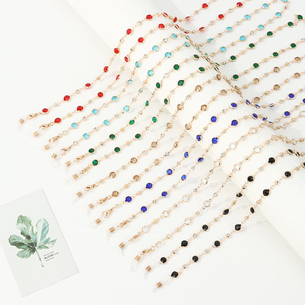 Мужчины Женщины Хрустальные Стеклянные Бусины Очки Ожерелье Аксессуары для Очков Цепочка для Очков Шнурок для Очков