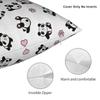 Panda Animal Square Pillow Case Cushion Covers Funny Zipper Decor Pillowcase For Car 18"