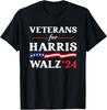 Veterans For Harris Walz 2024 Vote Tim Walz Kamala Harris T-Shirt