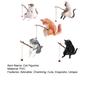 Cat Fishing Figurine Mini Resin Cute Cat Statue Miniature Fish Tank Landscaping Aquarium Decor for Fairy Garden Home Decor