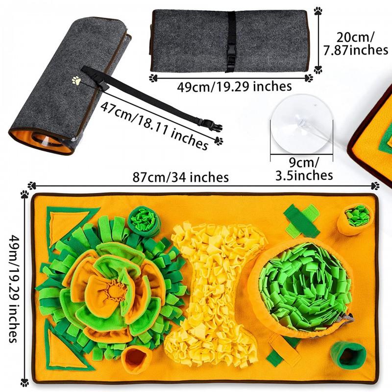 Interactive Snuffle Mat Dogs Cats - Plush Foraging Toy Mental Stimulation Slow Feeding