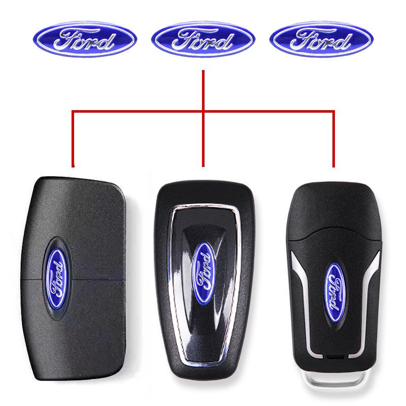 For Ford ST FOCUS 2 3 Mondeo Fiesta Kuga MK2 MK3 MK4 Ecosport Fusion 21mm Car Logo Remote Key Exquisite Emblem Sticker Accessory UR1