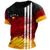 Germany Flag Pattern T-Shirt For Men Football Jerseys 3D Printed Tees Casual Unisex Short Sleeve Round Neck Tops Sports T Shirts