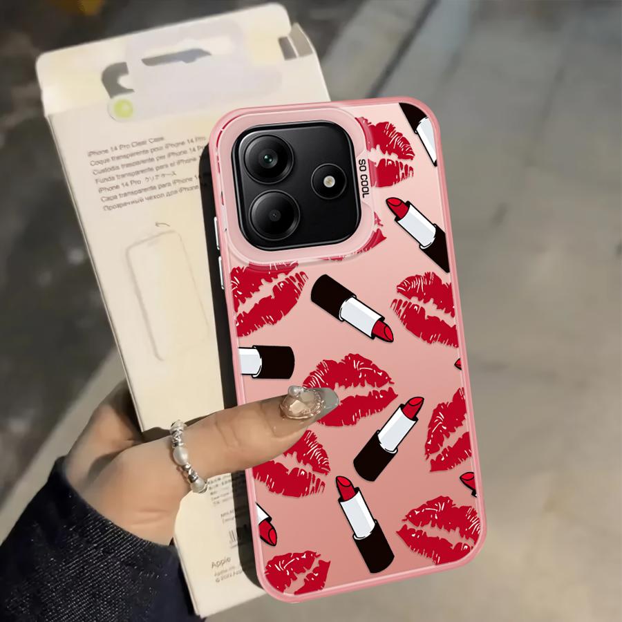 Модный узорчатый задний чехол-бампер для Xiaomi Redmi 12C 14C K60 A1 A2 Plus 13C 10C A5 9C Note 9 10 9T