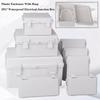 IP67 Electrical Junction Box Waterproof White Outdoor Sealed Switch Power Case Plastic Enclosure With Hasp Distribution Boxes