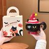 Cute Magic Hat Cat Cup Girl Birthday Gift for Girlfriend Mug with Lid Ceramic Water Cup As a Souvenir