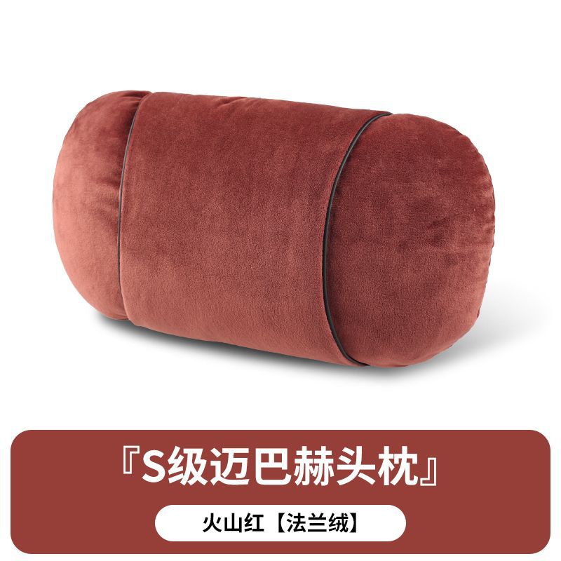 S-Class Car Headrests High-End Feel Neck Protection Winter Flannel Lumbar Cushions Soft Comfortable Car Seat Accessories