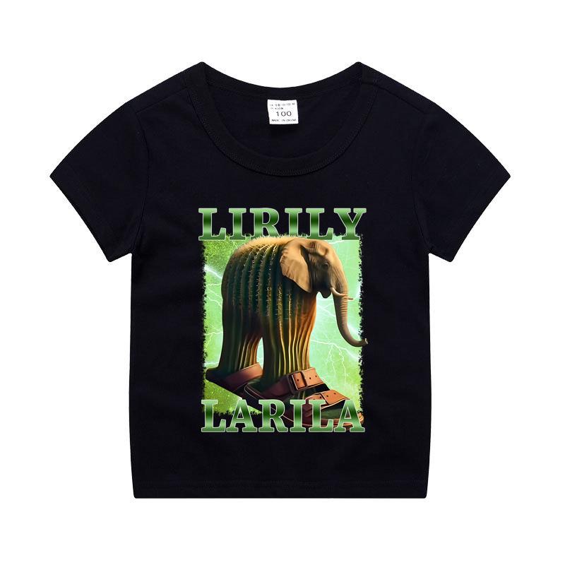 Итальянский Маразм Мальчик Девочка Хлопковая футболка Тунг Тунг Тунг Сахур Детская Летняя Одежда Смешной Мем Детские Топы с Коротким Рукавом Унисекс