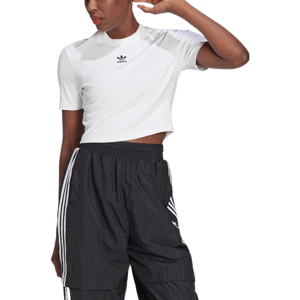 adidas Оригиналы ADICOLOR ESSENTIALS Футболка в рубчик Женская Белый HF3394