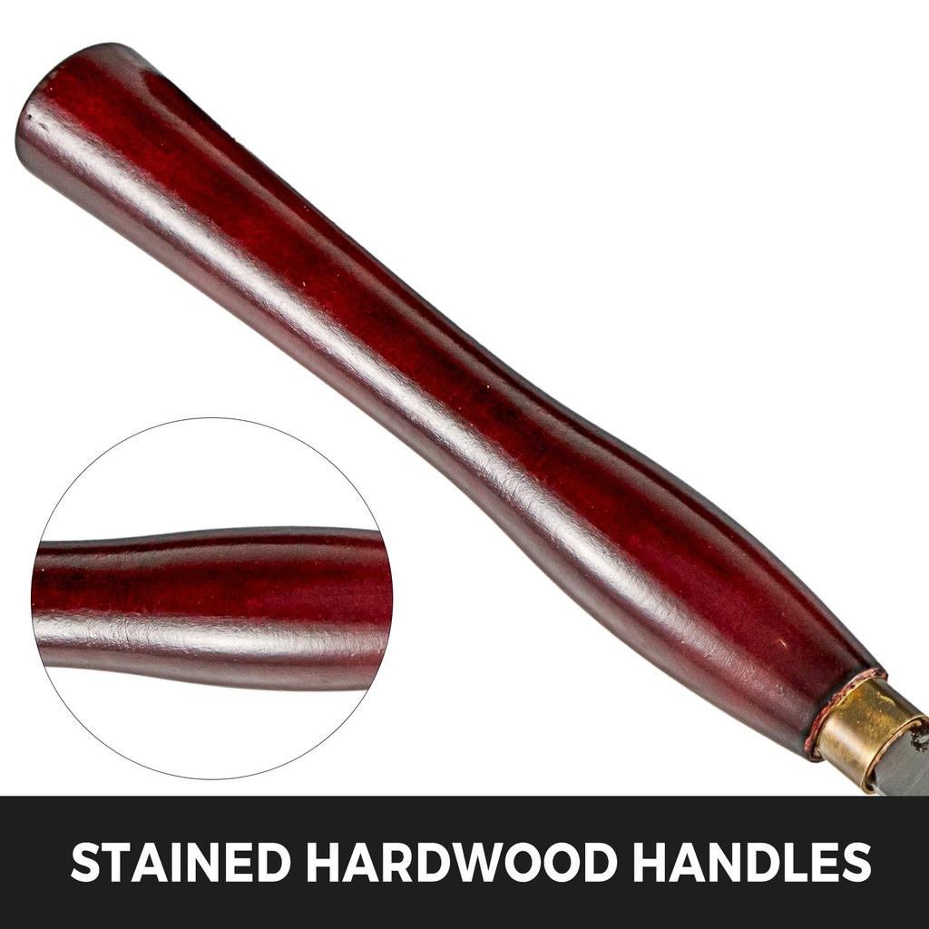 VEVOR Wood Chisel Sets 8pcs Lathe Chisels 7INCH/17CM Woodworking Chisels 9INCH Wood Lathe Tools Wood Chisels Lathe Tools Wood Tool Box for Wood