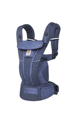 Ergobaby OMNI Breeze Baby Меланжевый Деним Размеры Дышащая Сетка Япония CREGBCZ360PHTRDNM Переноска, Синий, 0-36 Месяцев, Материал, Эксклюзивный,