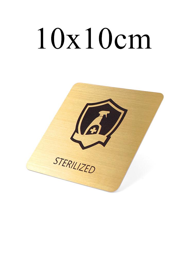 Нержавеющая сталь Слоган Знак «Не курить» Предупреждающие знаки для общественных мест Наклейки на стену Табличка WIFI Номерной знак Индивидуальные адресные таблички