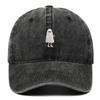Halloween Ghost Embroidery Baseball Cap Adjustable Lightweight Motorcycle Helmet Style Headwear For Various