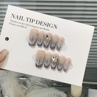 Прозрачный как лед градиентный серебряный расколотый тонкий вспышка кошачий глаз свежий ворс алмазная магия синий съемная носимая броня