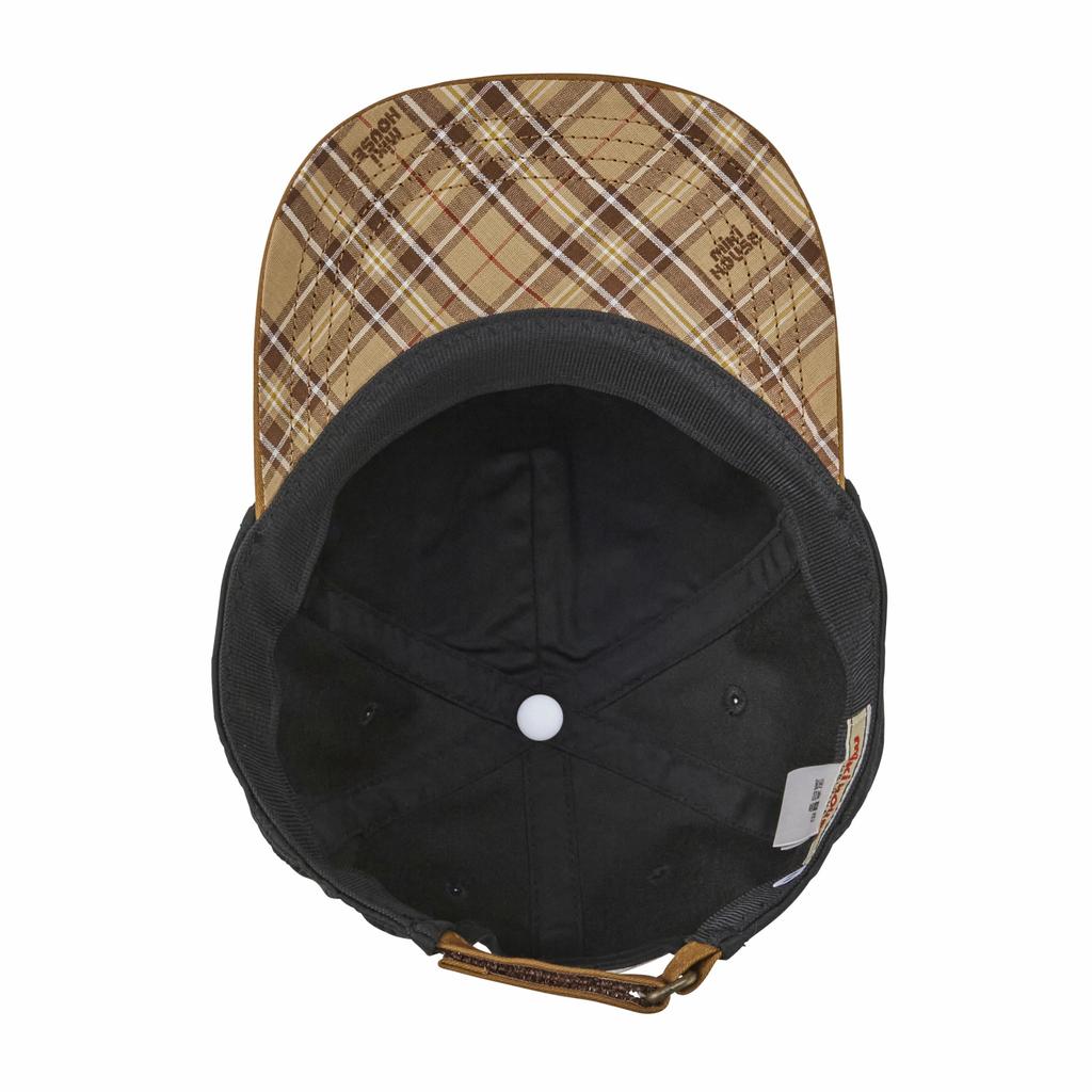 MIKI HOUSE UV Solid Check Boys and Size L Cap, Protection, Color, Logo, Pattern, Girls, Baby, Kids, Children's Clothing, (52-54cm), Black, 10-9124-681