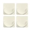 4Pcs Shower Rod Holder with Strong Adhesive Waterproof Strong Load-bearing Easy To Install No Drilling Shower Curtain Rod Holder