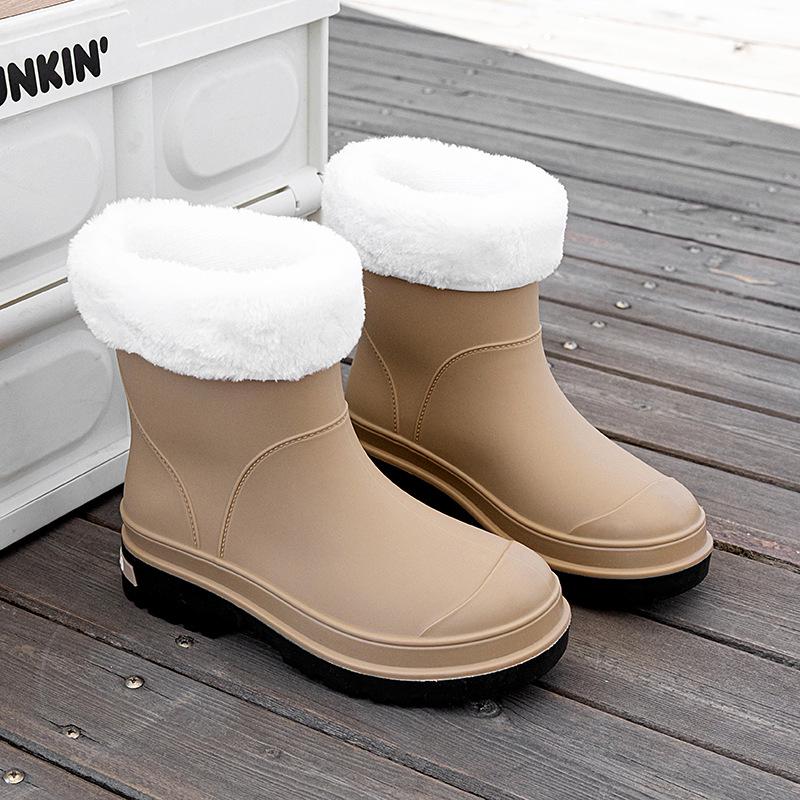 Женские резиновые сапоги из Японии и Кореи, привезенные из-за границы: Водонепроницаемые, нескользящие, износостойкие, мягкая подошва, удобные для использования на открытом воздухе и в помещении.